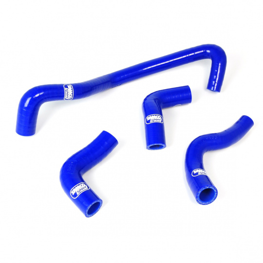 Samco Sport 4-dílná sada silikonových hadic pro topení pro Ford Focus ST 2006 - on 2.5l Turbocharged Duratec Engine (Existing Connections retained & Re-Used), barva: modrá