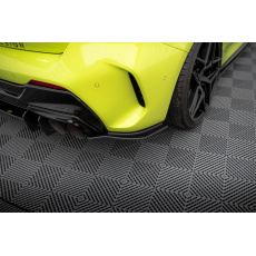 Maxton Design "Street Pro" boční difuzory pod zadní nárazník v.2 pro BMW řada 1 F40, plast ABS bez povrchové úpravy, s červenou linkou, M-Pack / M135i