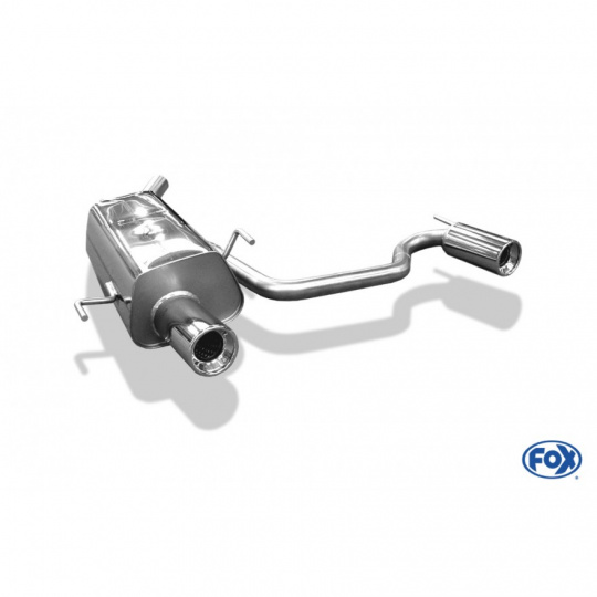 Fox Sportauspuff koncový tlumič výfuku s koncovkou 1x90 Typ 13 na obou stranách pro Opel Tigra B s motorem 1.3 CDTI, 1.4, 1.8