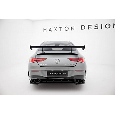 Maxton Design zadní křídlo s úzce rozkročenými držáky pro Mercedes CLA C118 AMG 35 Aero, C118 AMG 35 Aero Facelift, C118/AMG 35, C118/AMG 35 Facelift, pravý karbon
