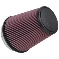 K&N univerzální kulatý zkosený filtr se vstupem 127 mm a výškou 178 mm, gumový vrchlík