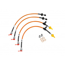 Forge Motorsport sada opletených brzdových hadic pro Toyota Supra Mk5 (A90), barva potahu: oranžová Forge Motorsport sada opletených brzdových hadic pro Toyota Supra Mk5 (A90), barva potahu: oranžová