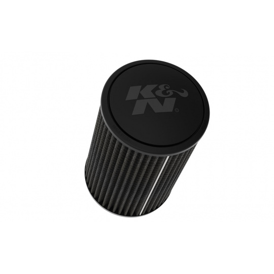 K&N univerzální kulatý zkosený filtr se vstupem 89 mm a výškou 229 mm, gumový vrchlík, délka vstupní příruby 38 mm
