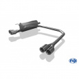 Fox Sportauspuff koncový tlumič výfuku s koncovkou 2x76 Typ 13 na obou stranách pro Opel Astra H s motorem 1.2, 1.3 CDTI, 1.4, 1.6, 1.7 CDTI, 1.8, 1.9 CDTI, Limousine vč. GTC