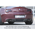 Rieger spoiler pod zadní nárazník pro BMW Z4 E85 roadster před faceliftem r.v. 02/03-12/05, plast ABS bez povrchové úpravy, pro vozy s dvojitou koncovkou na obou stranách 4x90 mm