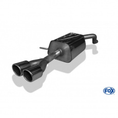 Fox Sportauspuff koncový tlumič výfuku s koncovkou 2x76 Typ 16 pro Renault Clio IV s motorem 0.9, 1.2, 1.5 D