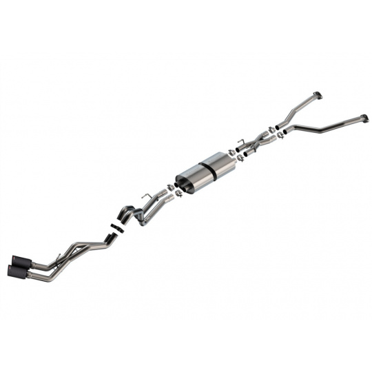 Borla Cat-Back výfukový systém "S-Type" pro Toyota Tundra, 3,4L V6, automat, 2WD/4WD, DC s SB (6'6'') 145.7'' WB/ CrewMax Cab s SB (5'6'') 145,7'' WB, typ koncovek: karbonové Borla Cat-Back výfukový systém "S-Type" pro Toyota Tundra, 3,4L V6, automat, 2WD/4WD, DC s SB (6'6'') 145.7'' WB/ CrewMax Cab s SB (5'6'') 145,7'' WB, typ koncovek: karbonové