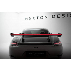 Maxton Design zadní křídlo s horním uchycením (swan-neck) a LED světlem ver. 2 pro Porsche Cayman T 982c, pravý karbon Maxton Design zadní křídlo s horním uchycením (swan-neck) a LED světlem ver. 2 pro Porsche Cayman T 982c, pravý karbon