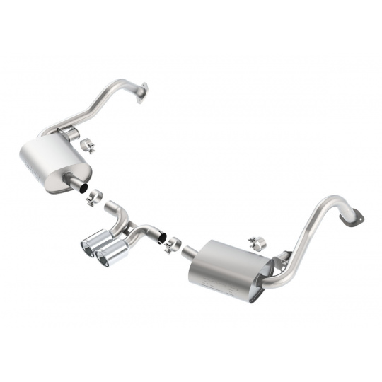 Borla Cat-Back výfukový systém "S-Type" pro Porsche 981 Boxster/Boxster S, 2,7l/3,4l RWD 2-dvéř., r.v. 2013-2016 Borla Cat-Back výfukový systém "S-Type" pro Porsche 981 Boxster/Boxster S, 2,7l/3,4l RWD 2-dvéř., r.v. 2013-2016