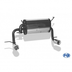 Fox Sportauspuff koncový tlumič výfuku s koncovkou 1x90 Typ 13 na obou stranách pro Toyota MR2 W3 s motorem 1.8