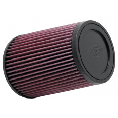 K&N univerzální kulatý zkosený filtr se vstupem 95 mm a výškou 178 mm, gumový vrchlík