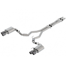 Borla Cat-Back výfukový systém "S-Type" typ 50 pro Ford Mustang GT 5,0l RWD 2-dvéř. r.v. 2018-2020, typ koncovek: karbonové se černými středy Borla Cat-Back výfukový systém "S-Type" typ 50 pro Ford Mustang GT 5,0l RWD 2-dvéř. r.v. 2018-2020, typ koncovek: karbonové se černými středy