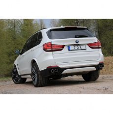 Fox Sportauspuff koncový tlumič výfuku s koncovkou 2x80 Typ 16 na obou stranách pro BMW X5 F15 s motorem 4.4