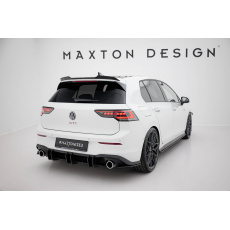 Maxton Design "Racing durability" zadní difuzor ver.2 pro Volkswagen Golf GTI Mk8, plast ABS bez povrchové úpravy, s červenou linkou