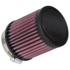 K&N univerzální kulatý filtr se vstupem 64 mm a výškou 102 mm, gumový vrchlík