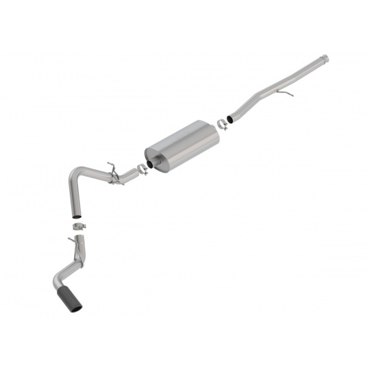 Borla Cat-Back výfukový systém "Touring" pro GMC Sierra 1500 5,3l V8/4,3l V6, s aut. převodovkou, 2WD/AWD, EC/SB 78,8", CC/SHB 69,3", r.v. 2019-2020, typ koncovek: černé Borla Cat-Back výfukový systém "Touring" pro GMC Sierra 1500 5,3l V8/4,3l V6, s aut. převodovkou, 2WD/AWD, EC/SB 78,8", CC/SHB 69,3", r.v. 2019-2020, typ koncovek: černé