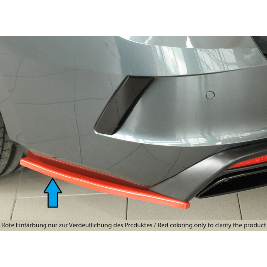 Rieger spoiler pod zadní nárazník na levé straně pro Škoda Octavia RS NX combi r.v. 07/20-, plast ABS bez povrchové úpravy