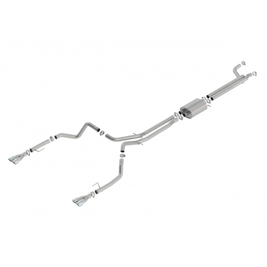 Borla Cat-Back výfukový systém "S-Type" pro GMC Sierra 1500 "True Dual" 6,2l V8, s aut. převodovkou, 2WD/AWD, EC/SB, CC/SHB, 147" WB, r.v. 2019-2020 Borla Cat-Back výfukový systém "S-Type" pro GMC Sierra 1500 "True Dual" 6,2l V8, s aut. převodovkou, 2WD/AWD, EC/SB, CC/SHB, 147" WB, r.v. 2019-2020