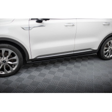 Maxton Design difuzory pod boční prahy pro Kia Sorento Mk4, černý lesklý plast ABS