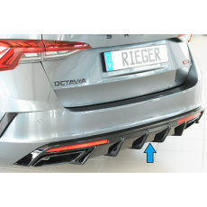 Rieger vložka zadního nárazníku pro Škoda Octavia RS NX combi, plast ABS lakovaný do černé lesklé barvy Rieger vložka zadního nárazníku pro Škoda Octavia RS NX combi, plast ABS lakovaný do černé lesklé barvy
