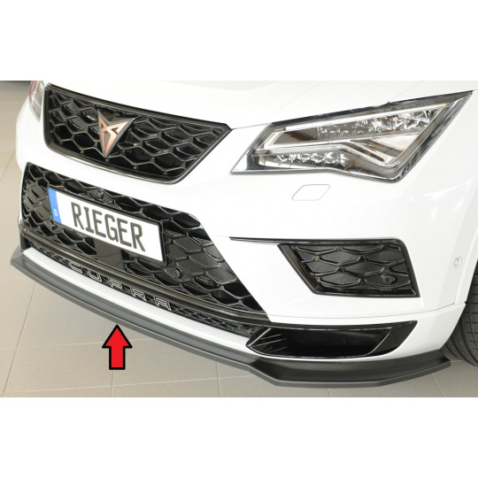 Rieger lipa pod přední nárazník pro Seat Ateca Cupra 5FP, 09/18-07/20, plast ABS bez povrchové úpravy
