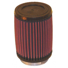 K&N univerzální kulatý filtr se vstupem 73 mm a výškou 137 mm, gumový vrchlík