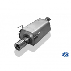 Fox Sportauspuff koncový tlumič výfuku s koncovkou 1x90 Typ 13 pro Honda Civic VII s motorem EU5, EU6, EU7, EU8