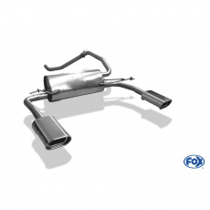 Fox Sportauspuff koncový tlumič výfuku s koncovkou 135x80 Typ 53 na obou stranách pro Daihatsu Materia s motorem 1.3, 1.5