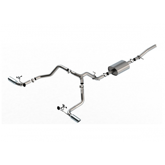 Borla Cat-Back výfukový systém "S-Type" s koncovkami z boku pro GMC Sierra 1500 5,3l RC/SB, WB 126", r.v. 2019-2020 Borla Cat-Back výfukový systém "S-Type" s koncovkami z boku pro GMC Sierra 1500 5,3l RC/SB, WB 126", r.v. 2019-2020