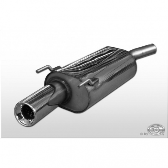 Fox Sportauspuff koncový tlumič výfuku s koncovkou 1x90 Typ 13 pro Opel Tigra A s motorem 1.4, 1.6, průměr výf. vedení 60 mm