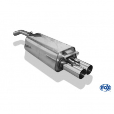 Fox Sportauspuff koncový tlumič výfuku s koncovkou 2x76 Typ 10 pro Audi A6 C4 s motorem 2.0, 2.3, 2.4 D, 2.8