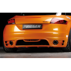 Rieger spoiler pod zadní nárazník pro Audi TT 8J kupé, roadster před faceliftem r.v. 09/06-06/10, plast ABS bez povrchové úpravy, pro vozy s koncovkami na obou stranách