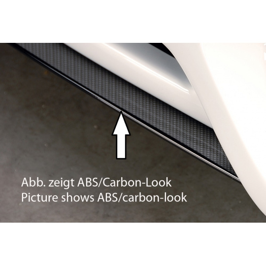 Rieger lipa pod přední nárazník Rieger pro Audi A5 S5 B8, B81 kabriolet, kupé, Sportback před faceliftem, 06/07-07/11, plast ABS bez povrchové úpravy, pod přední spoiler Rieger obj. kód K 00055401, K 00055406