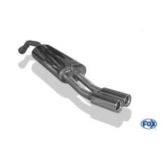 Fox Sportauspuff koncový tlumič výfuku s koncovkou 2x76 Typ 13 pro Škoda Octavia 1U s motorem 1.4, 1.6, 1.8, 1.9 SDI, 1.9 TDI, 2.0