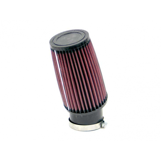 K&N univerzální kulatý zkosený filtr se vstupem 62 mm a výškou 152 mm, gumový vrchlík