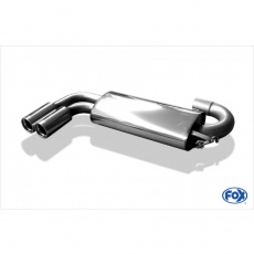 Fox Sportauspuff koncový tlumič výfuku s koncovkou 2x76 Typ 13 pro Audi 80 89 s motorem 1.8, 2.0, 2.2, 2.2 S2, 2.3, 2.6, 2.8