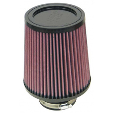 K&N univerzální kulatý zkosený filtr se vstupem 76 mm a výškou 165 mm, gumový vrchlík
