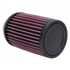 K&N univerzální kulatý filtr se vstupem 62 mm a výškou 127 mm, gumový vrchlík, vnější průměr 89 mm