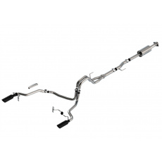 Borla Cat-Back výfukový systém "S-Type" pro Ford F-150 2,7/3,5 V6 4-dvéř., s aut. převodovkou, 2WD/4WD, CC/SHB (5' 7"), EC/SB (6' 7") s rozvorem 145,4", r.v. 2021-, typ koncovek: černé Borla Cat-Back výfukový systém "S-Type" pro Ford F-150 2,7/3,5 V6 4-dvéř., s aut. převodovkou, 2WD/4WD, CC/SHB (5' 7"), EC/SB (6' 7") s rozvorem 145,4", r.v. 2021-, typ koncovek: černé