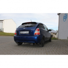 Fox Sportauspuff koncový tlumič výfuku s koncovkou 135x80 Typ 53 na obou stranách pro Hyundai Accent MC s motorem 1.4, 1.5 D, 1.6 Fox Sportauspuff koncový tlumič výfuku s koncovkou 135x80 Typ 53 na obou stranách pro Hyundai Accent MC s motorem 1.4, 1.5 D, 1.6