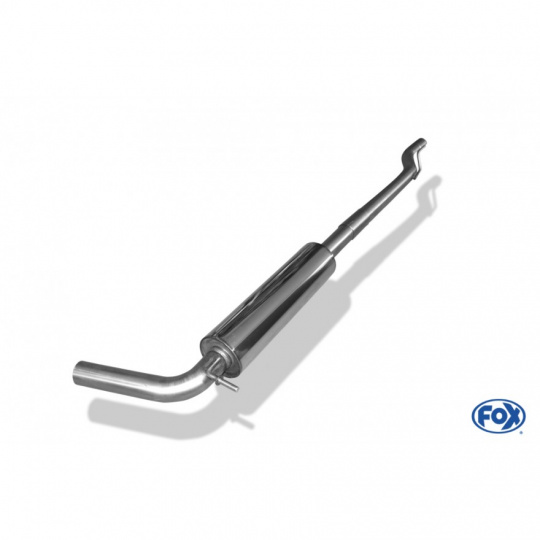 Fox Sportauspuff přední díl s tlumičem pro Škoda Fabia 5J s motorem 1.4, 5J RS Limousine/Kombi