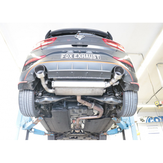Fox Sportauspuff koncovka výfuku 1x130 typ 14 pro Hyundai i30 N, s motorem 2.0 Facelift Fox Sportauspuff koncovka výfuku 1x130 typ 14 pro Hyundai i30 N, s motorem 2.0 Facelift