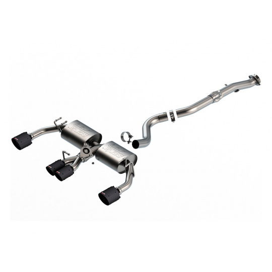 Borla Cat-Back výfukový systém "ATAK" pro Toyota GR Corolla 1.6L 3 Cyl. Manual, AWD, r.v. 2023-2025, typ koncovek: karbonové Borla Cat-Back výfukový systém "ATAK" pro Toyota GR Corolla 1.6L 3 Cyl. Manual, AWD, r.v. 2023-2025, typ koncovek: karbonové