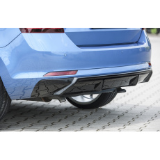 Rieger vložka zadního nárazníku pro Škoda Rapid NH spaceback vč. faceliftu, plast ABS lakovaný do černé lesklé barvy, pro vozy s tažným zařízením Rieger vložka zadního nárazníku pro Škoda Rapid NH spaceback vč. faceliftu, plast ABS lakovaný do černé lesklé barvy, pro vozy s tažným zařízením