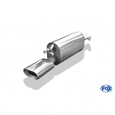 Fox Sportauspuff koncový tlumič výfuku s koncovkou 135x80 Typ 53 pro Opel Calibra 1989-1997 s motorem 2.0, 2.0 16V