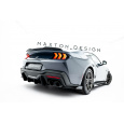 Maxton Design "Street Pro" difuzor zadního nárazníku pro Ford Mustang Mk7 Dark Horse, plast ABS bez povrchové úpravy, s červenou linkou