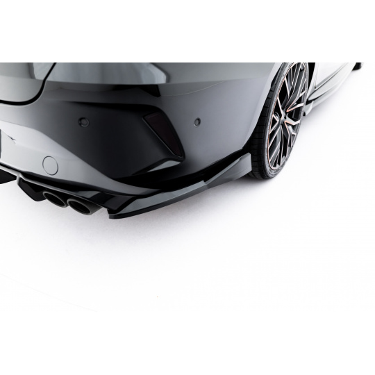 Maxton Design boční difuzory pod zadní nárazník v.6 pro Cupra Leon ST Mk1 Facelift, černý lesklý plast ABS