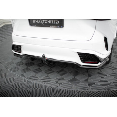Maxton Design středový spoiler pod zadní nárazník s žebrováním pro Lexus RX Mk5, černý lesklý plast ABS, F-Sport