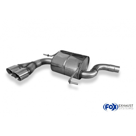 Fox Sportauspuff koncový tlumič výfuku s koncovkou 2x80 Typ 25 pro VW Tiguan II 2016- s motorem 2.0 TDI