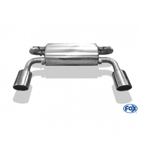 Fox Sportauspuff koncový tlumič výfuku s koncovkou 129x106 Typ 32 na obou stranách pro Infiniti FX30d 2010- s motorem 3.0 d